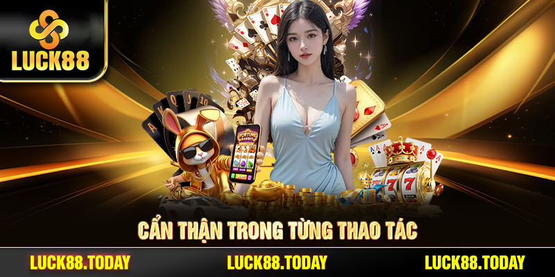 Cẩn thận trong từng thao tác